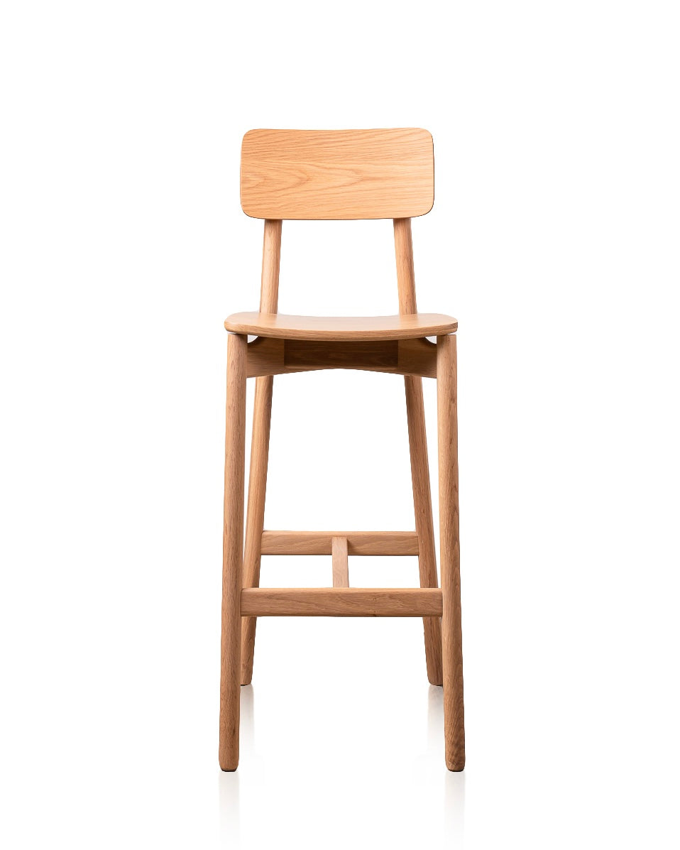 Plong Barstool With Backrest
