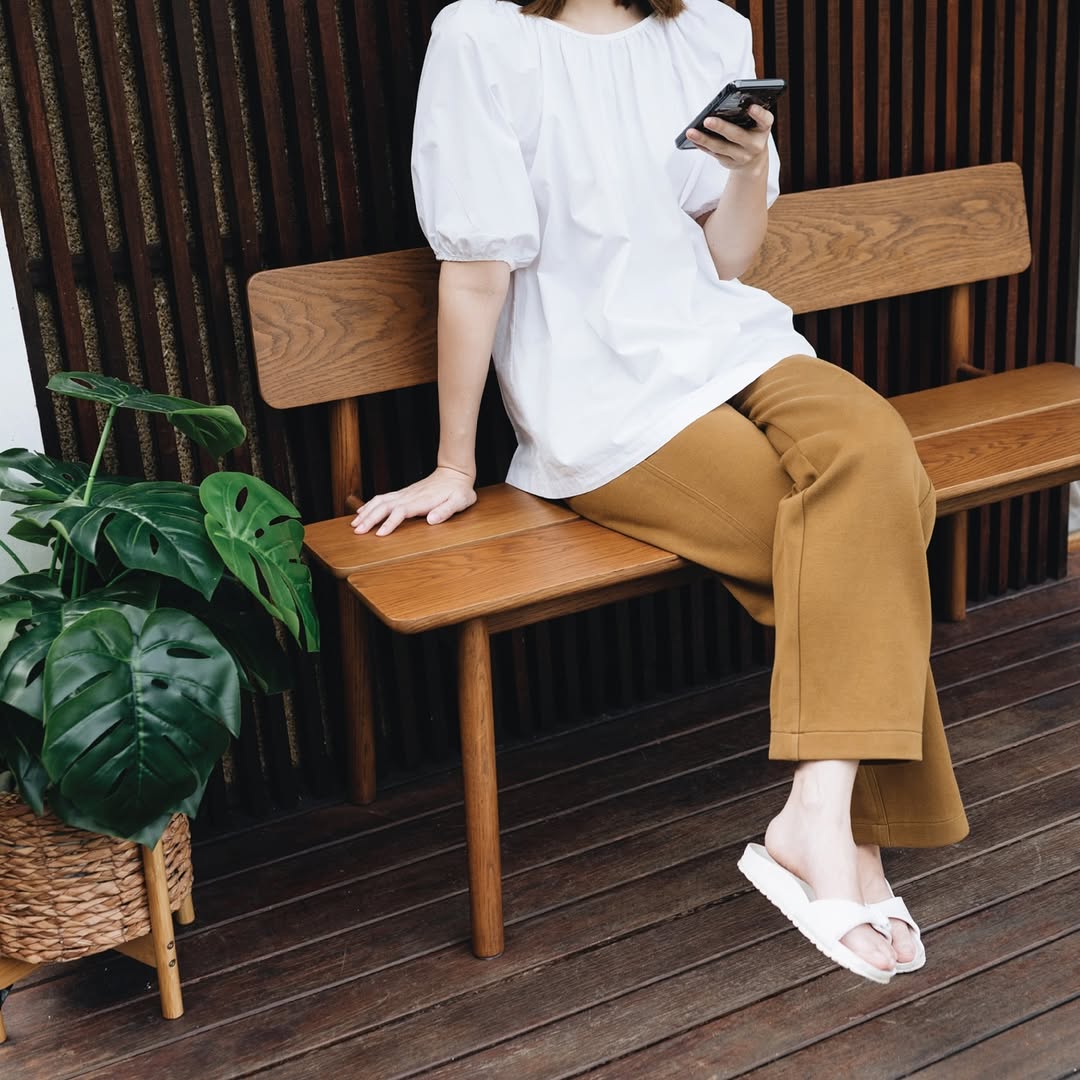 Plong Bench with Backrest – Hoog Furniture